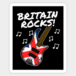 UK Flag Bass Guitar Bassist British Musician Magnet